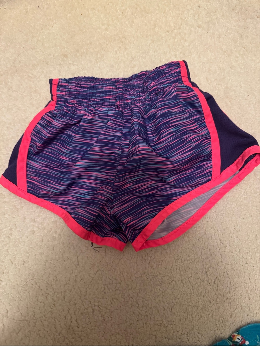 90 Degree By Reflex Girls' Athletic Shorts - Purple & Pink